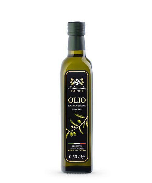 Olio Extravergine Fruttato Bottiglia 0,50 Litro - Oleificio Salamida -  frantoio oleario ad Alberobello (Bari)