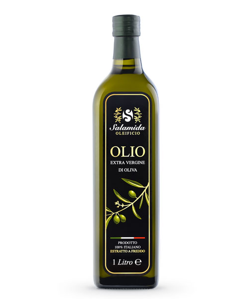 Olio Extravergine Fruttato Bottiglia da 1 Litro - Oleificio Salamida